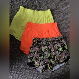 Lululemon BUNDLE- Track That Running shorts